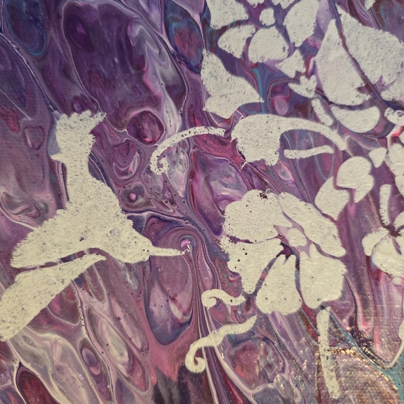 HANDCRAFTED Abstract Heart Painting HANDMADE HANDPAINTED Home Wall Art Decor - Picture 13 of 17